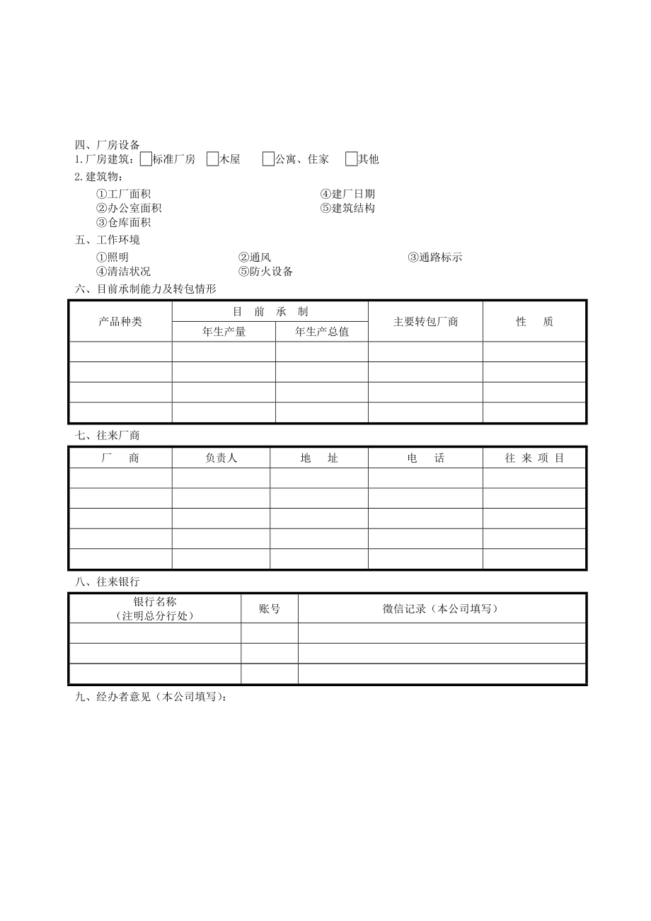 F15协作厂商资料卡[生产管理表格全集].doc_第2页