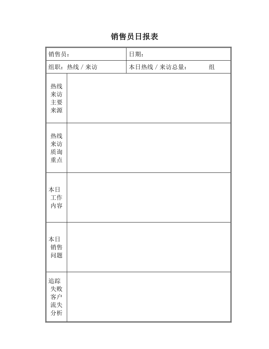 商品房销售买卖各类报表协议汇总.doc_第2页