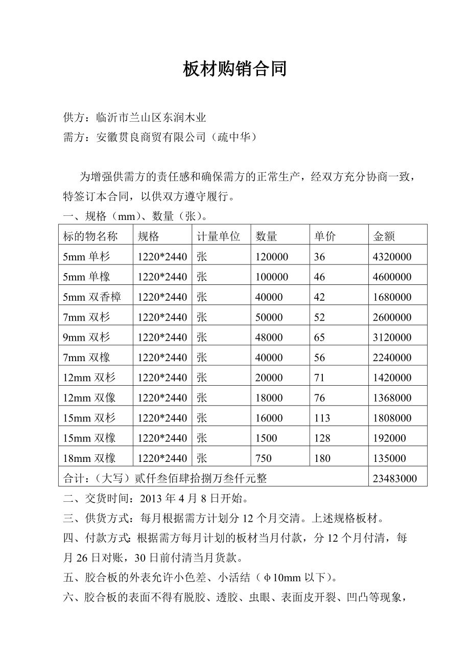 板材购销合同.doc_第1页