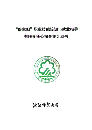 职业技能培训与就业指导公司企业计划书.doc