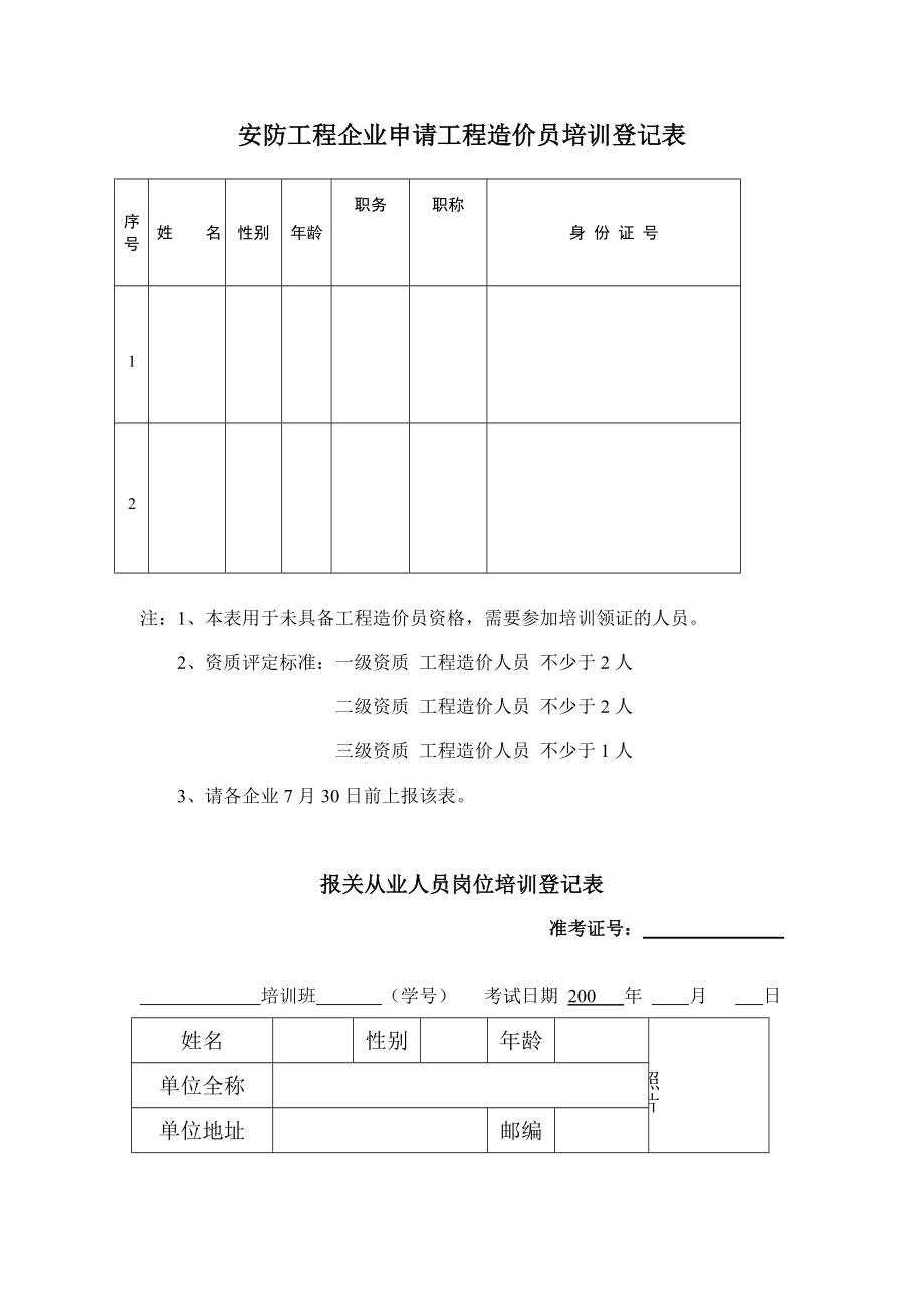 员工培训登记表、培训合同.doc_第3页