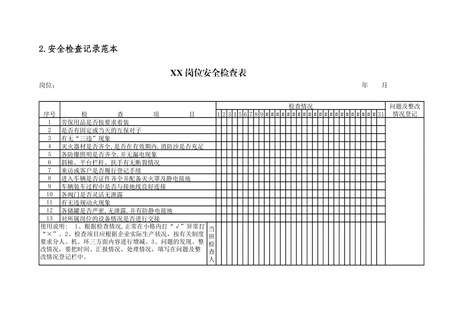 班组安全管理五项记录范本.doc_第3页