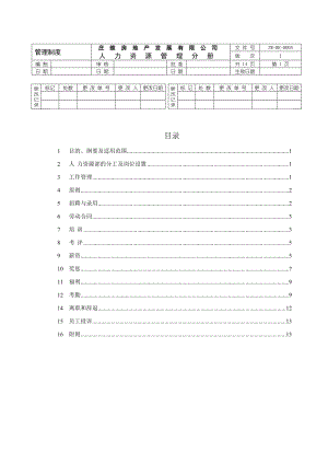 远卓—深圳庄维房产—庄维人力资源管理制度.doc