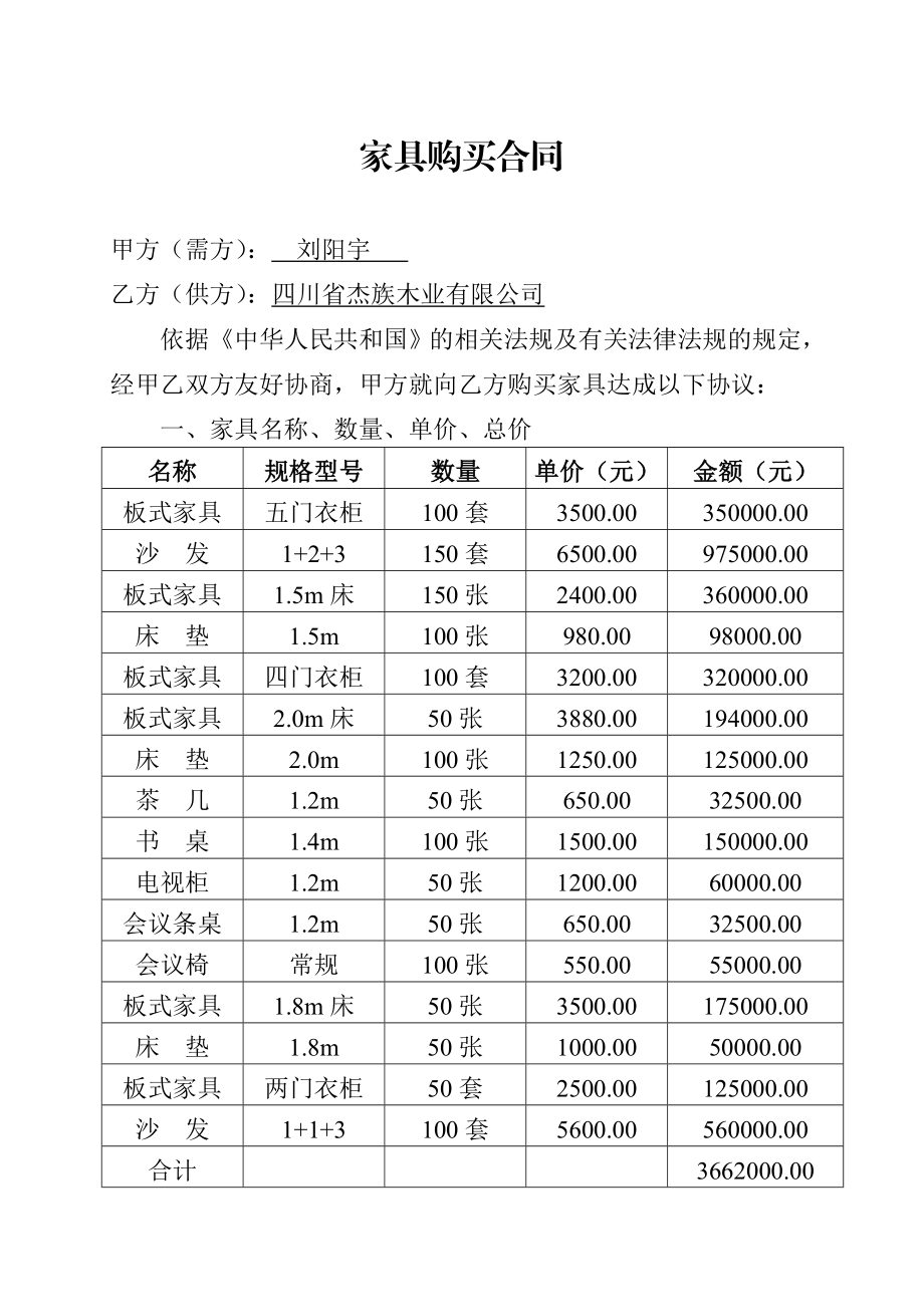 家具购买合同.doc_第1页