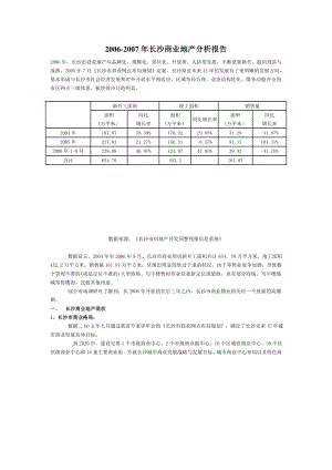 长沙商业地产分析报告(DOC 17页).doc