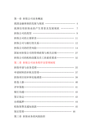 担保公司业务培训讲义.doc