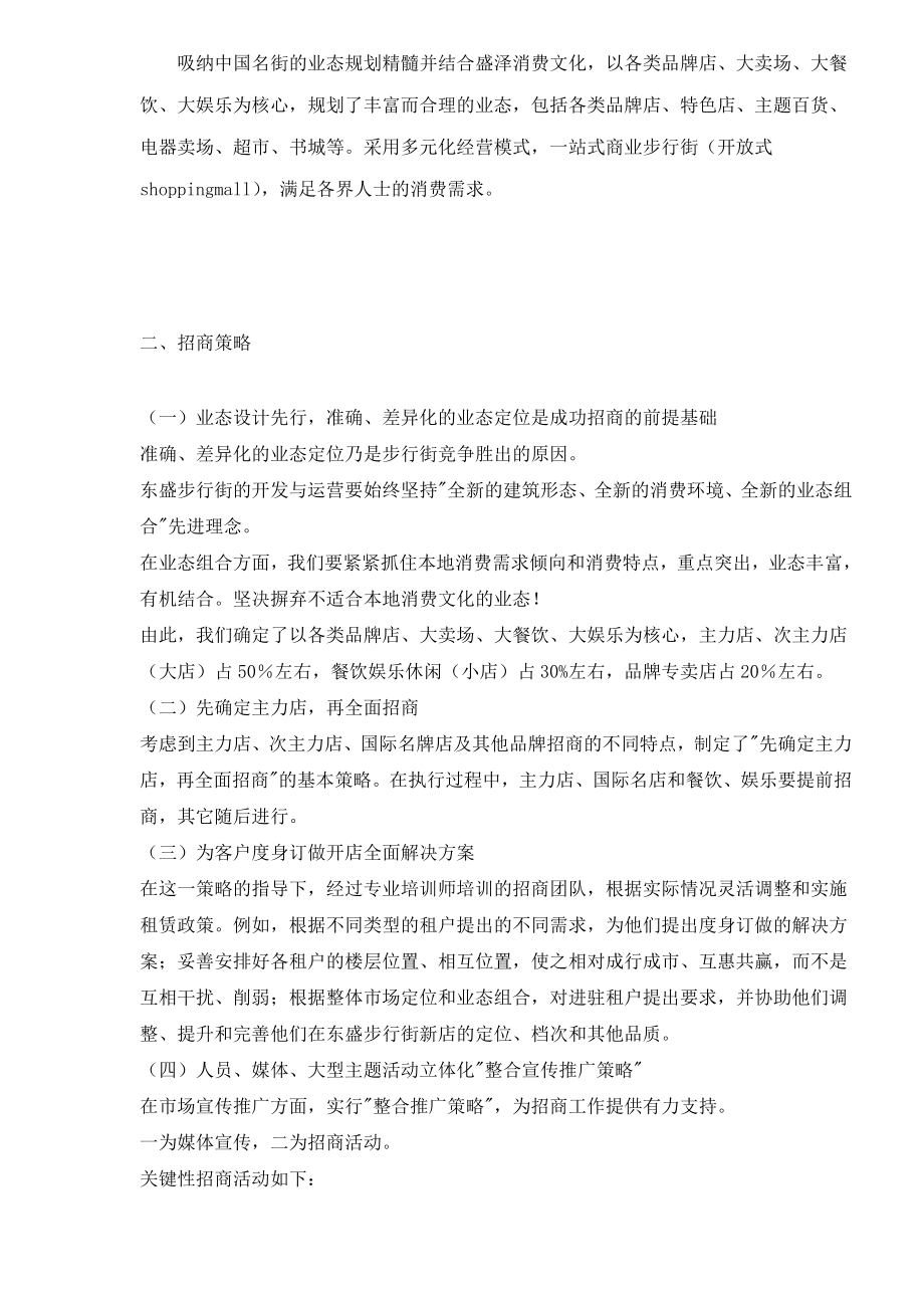 东盛步行街招商计划书1.doc_第2页