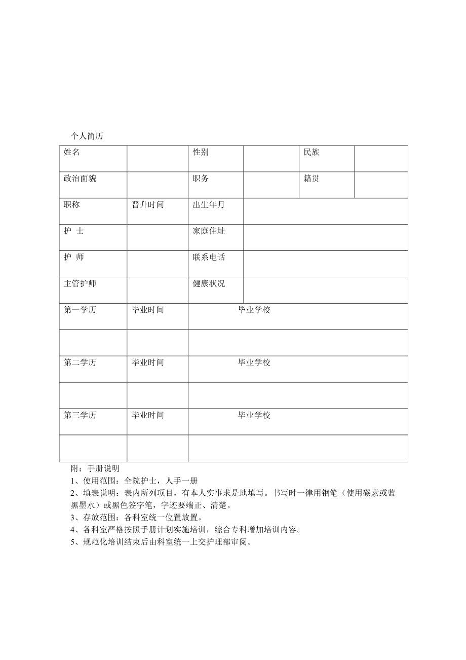 护士规范化培训手册【精华】1.doc_第3页