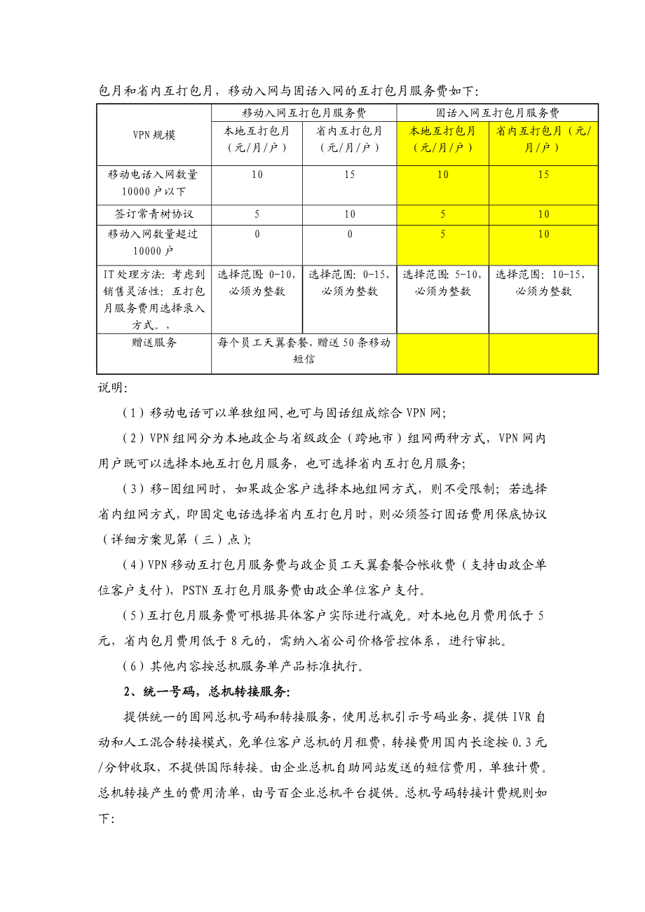 189套餐套餐产品说明书附件13商务领航政企大客户总机.doc_第2页