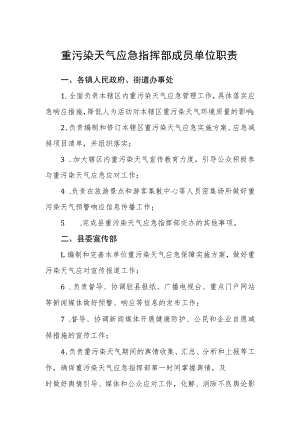 重污染天气应急指挥部成员单位职责.docx