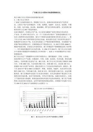 广东格兰仕公司国内市场营销策略优化.doc