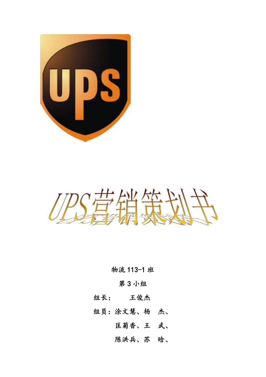 4413613719UPS营销策划书[整理版].doc_第2页