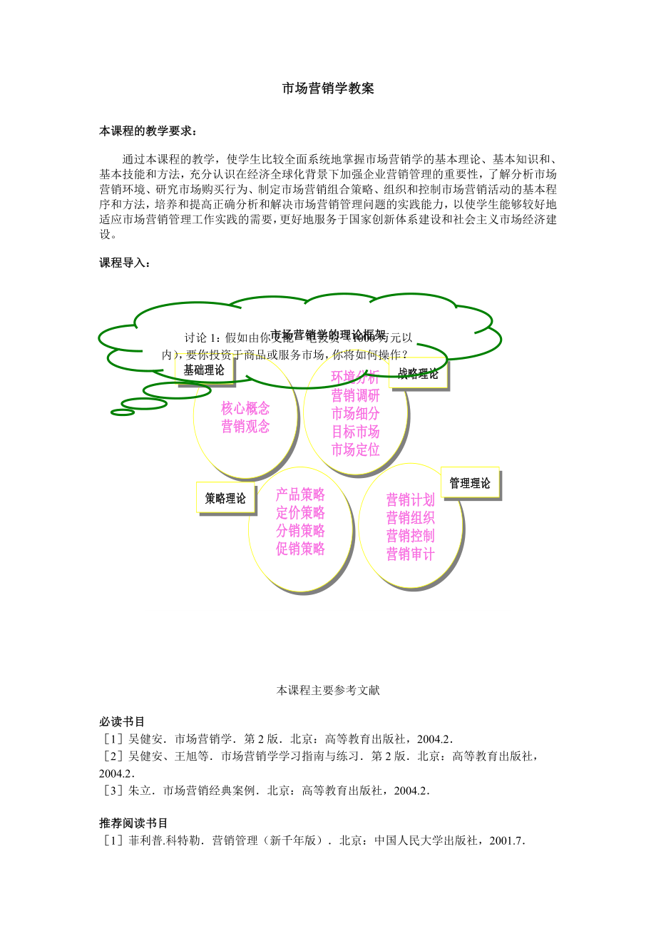 市场营销学（高教第3版）教案：第十二章 价格策略.doc_第1页