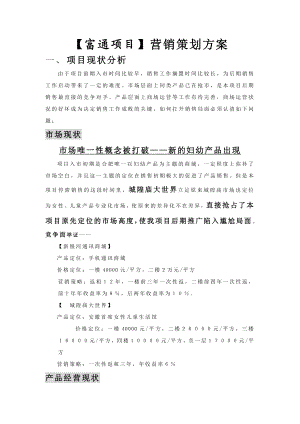 富通项目营销策划方案.doc