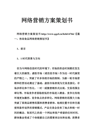 网络营销方案策划书.doc