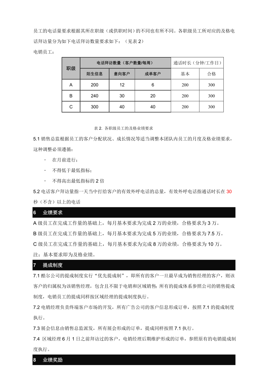 5743950761电话营销薪酬与奖惩制度.doc_第3页