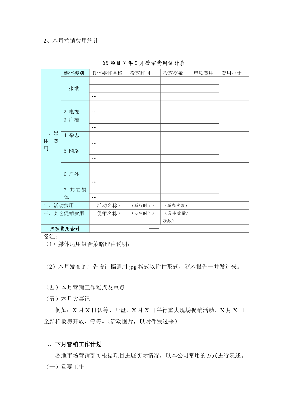 地区公司营销工作月报.doc_第2页