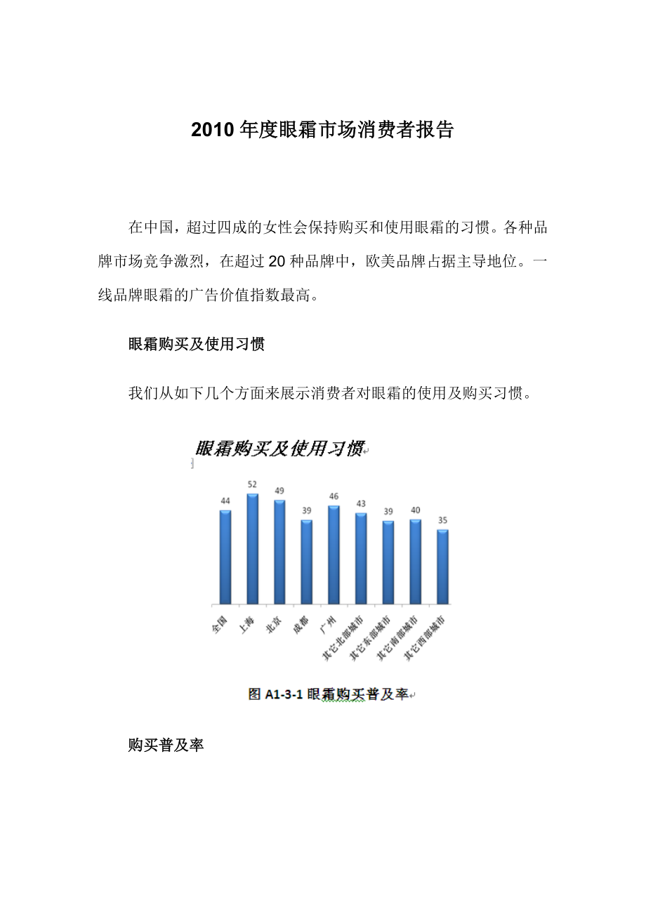 眼霜市场消费者报告 .doc_第1页