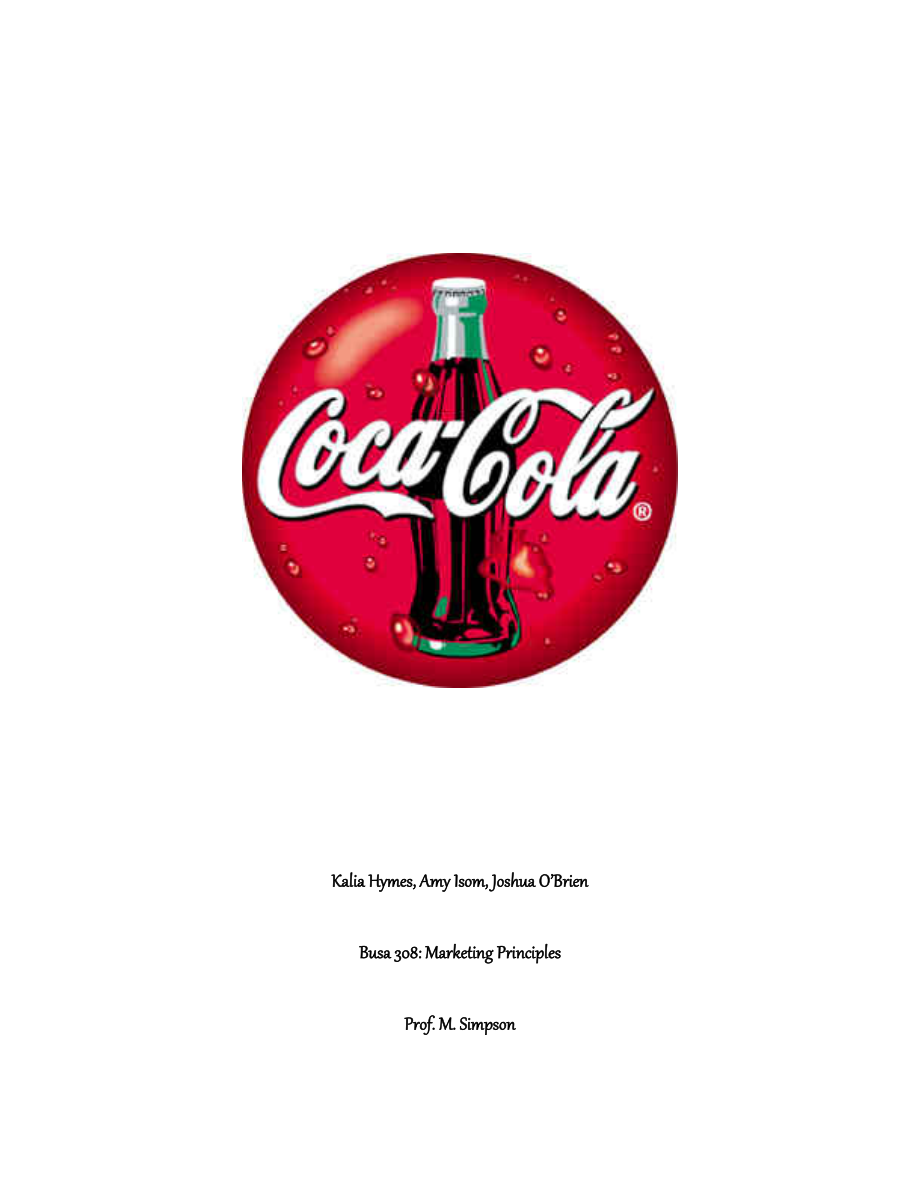 Coca Cola AnalysisMarketing Research.doc_第1页