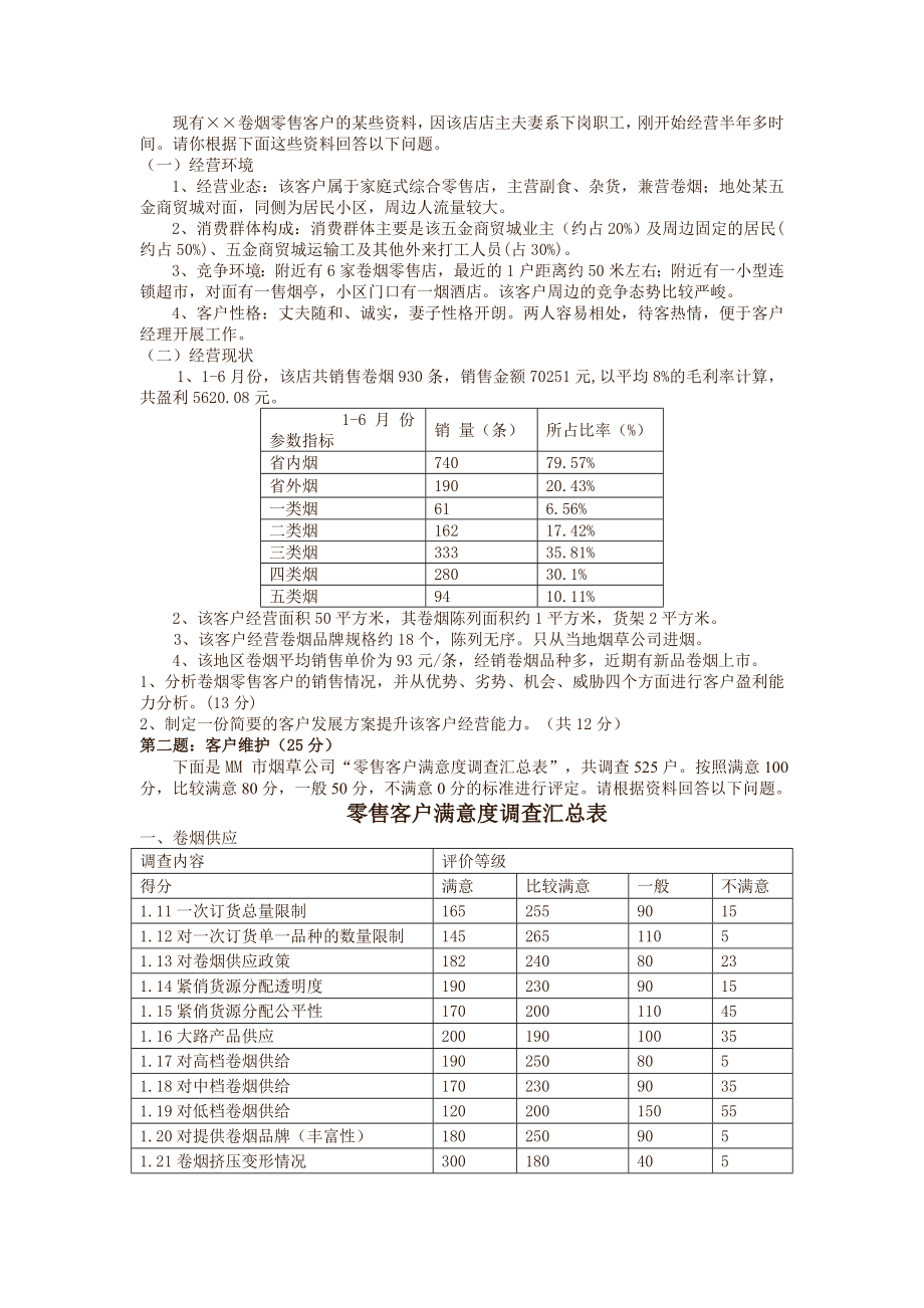 高级卷烟商品营销员技能练习 .doc_第2页