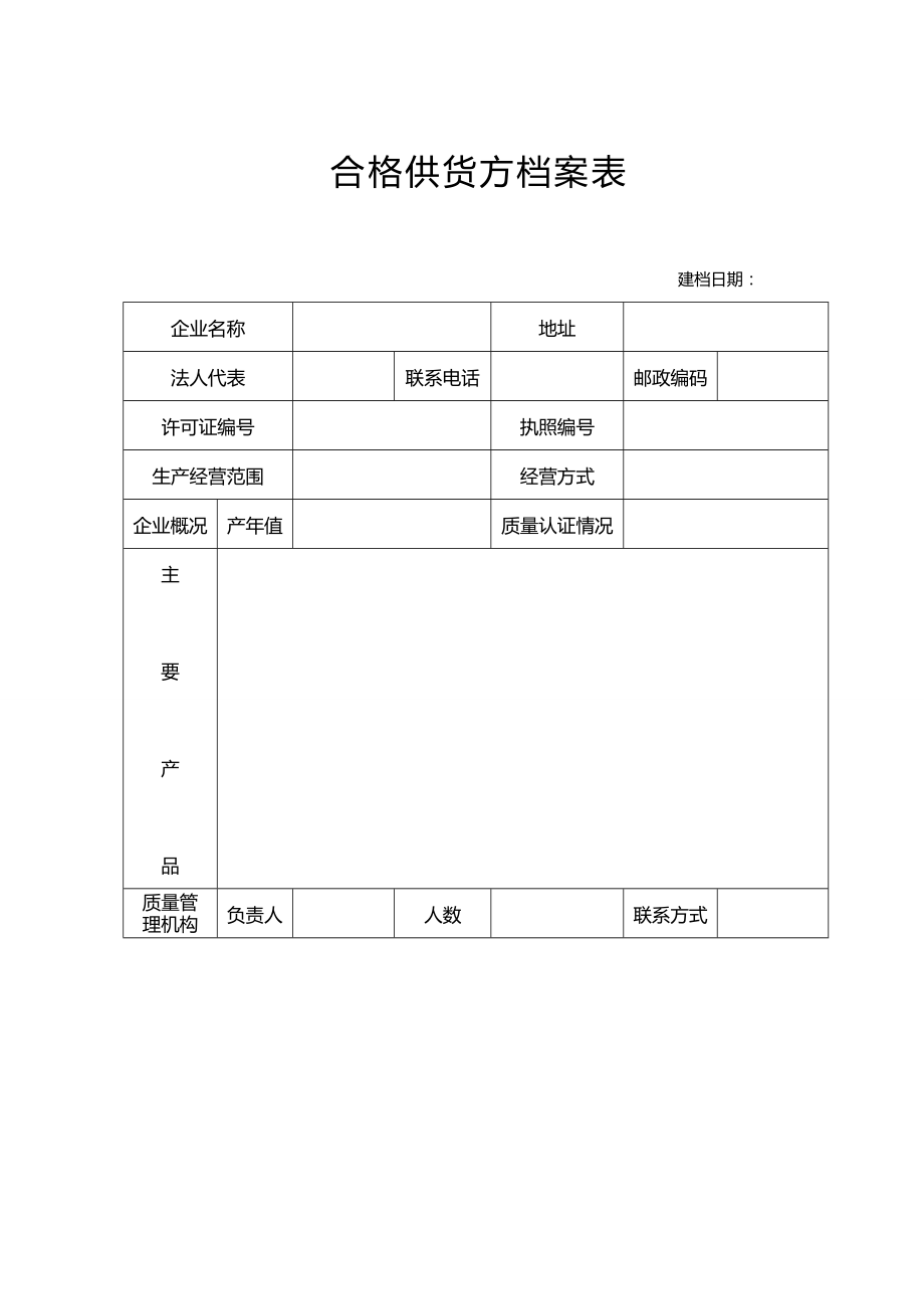 各类药品供货企业（供方）表格汇总精编.doc_第3页