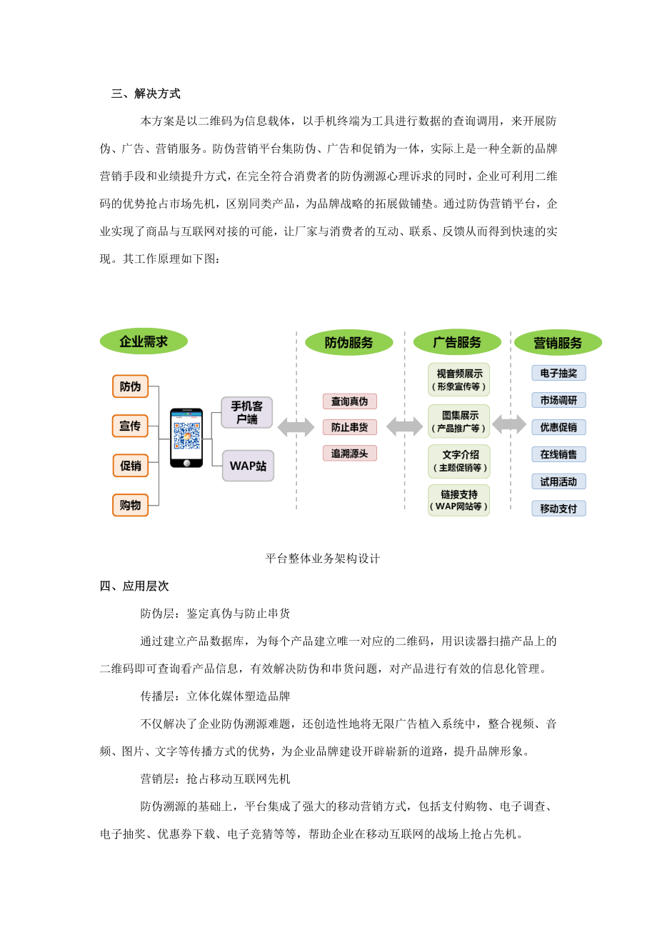 二维码防伪溯源移动营销平台解决方案.doc_第2页