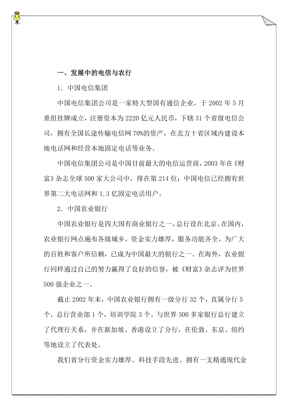 电信集团A省分公司的金融营销方案.doc_第3页