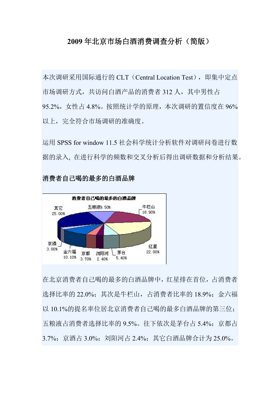 北京市场白酒消费调查分析（简版）.doc_第1页