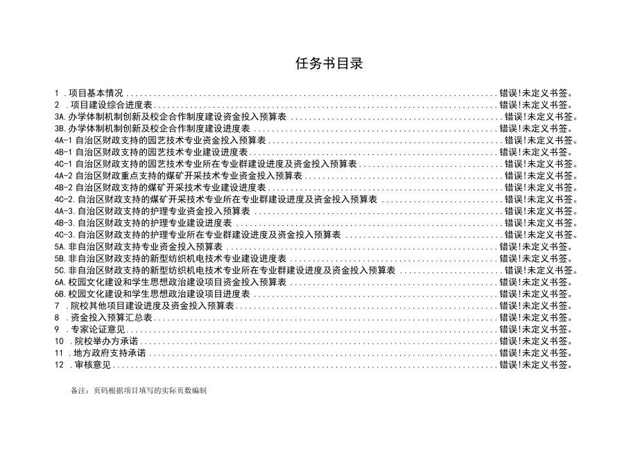 自治区示范性高等职业院校项目建设任务书.docx_第3页