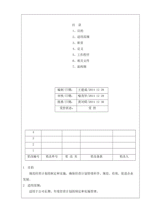 机器制造公司经营计划管理程序.doc