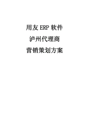 用友软件市场营销策略分析用友ERP软件营销方案.doc