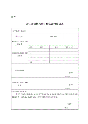 浙江省级林木种子储备动用申请表.docx