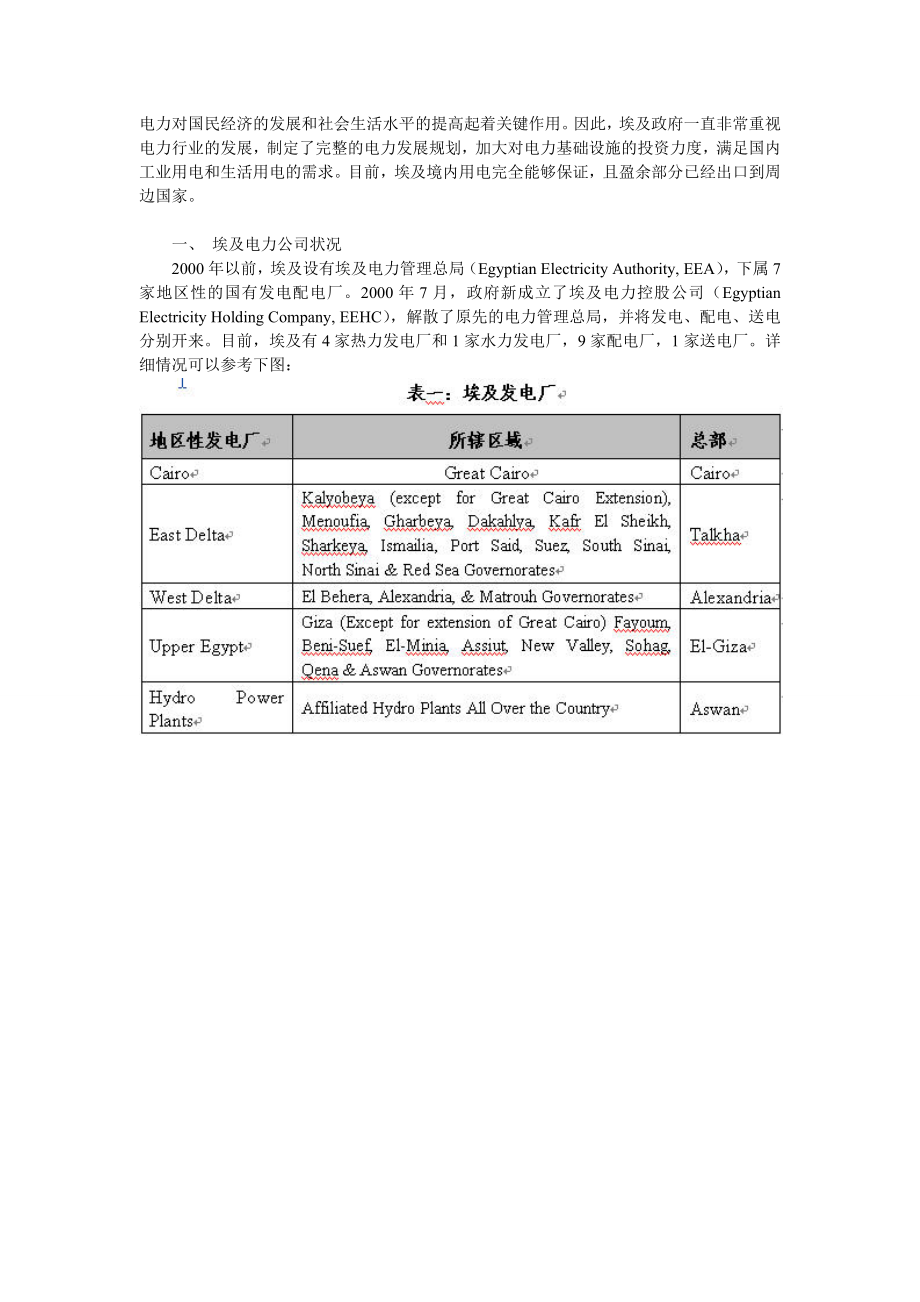 埃及电力市场分析.doc_第1页