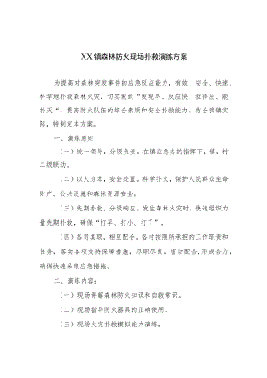 镇森林防火现场扑救演练方案.docx