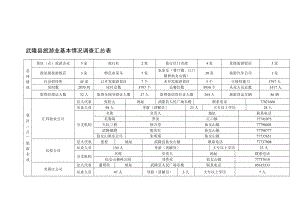 (收费)XX县旅游业基础情况查询拜访汇总表.doc