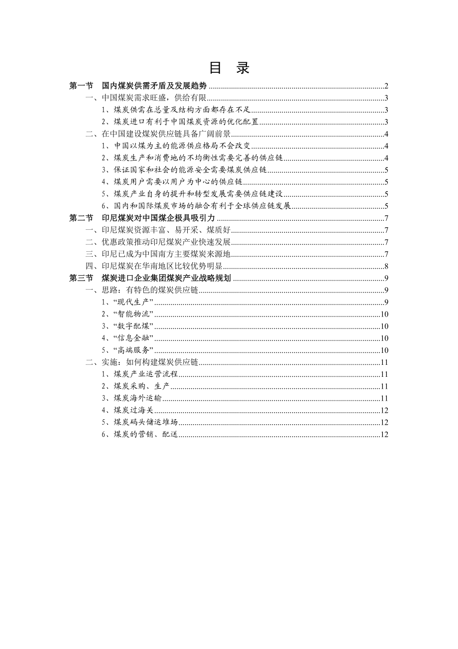 煤炭进口企业集团煤炭进口、配煤及营销整体战略规划.doc_第2页