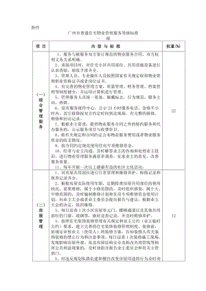 广州普通住宅物业管理服务等级标准.doc