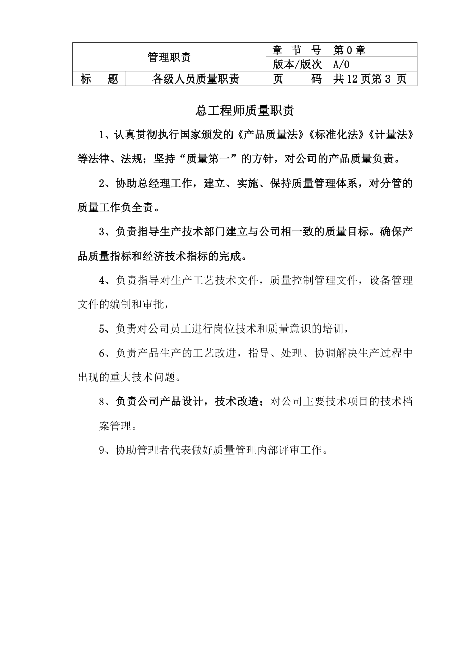 公司各部门管理职责.doc_第3页