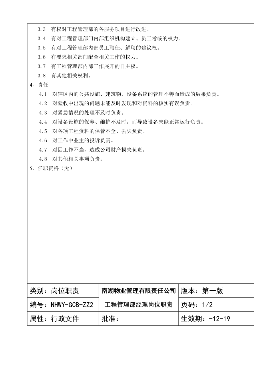 物业管理有限责任公司岗位职责.doc_第2页