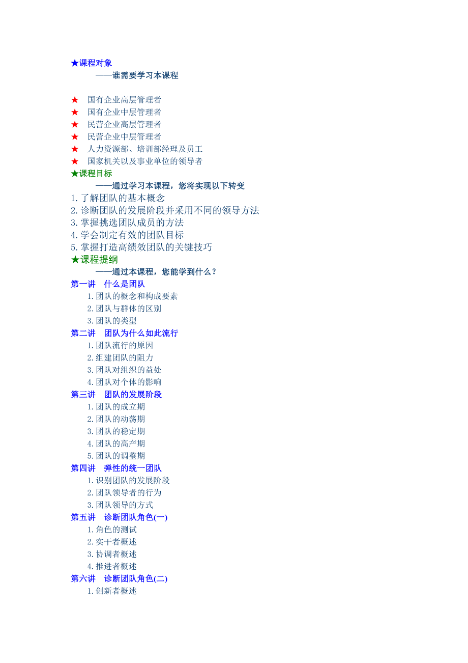 打造高绩效团队(物业）实战培训手册123p.doc_第1页