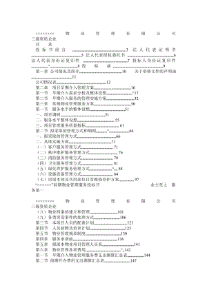 物业公司投标书1.doc