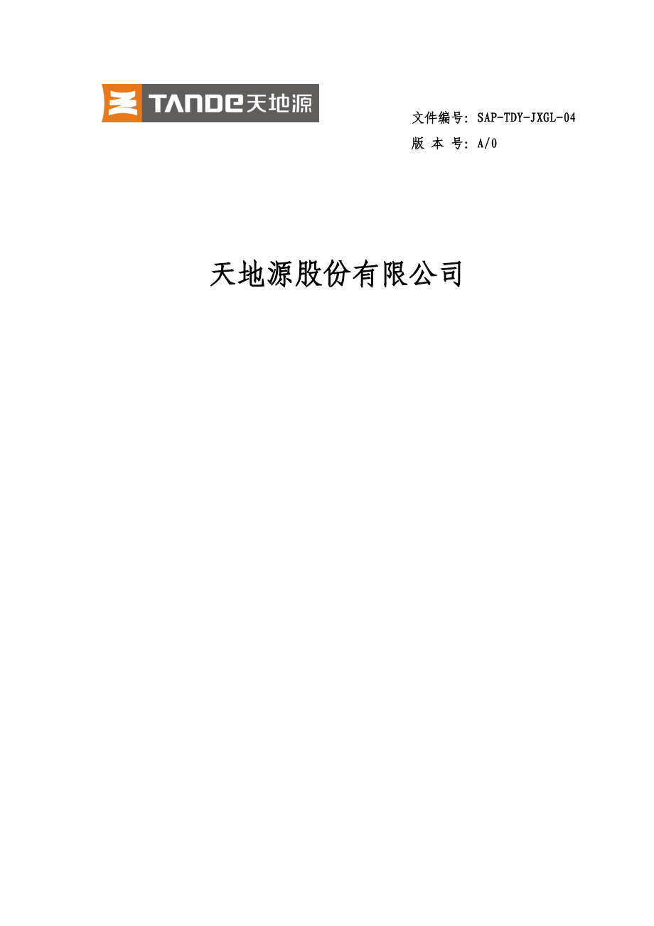 SAPTDYJXGL0407绩效考核方案.doc_第1页