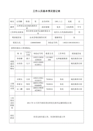 工作人员基本情况登记表.doc