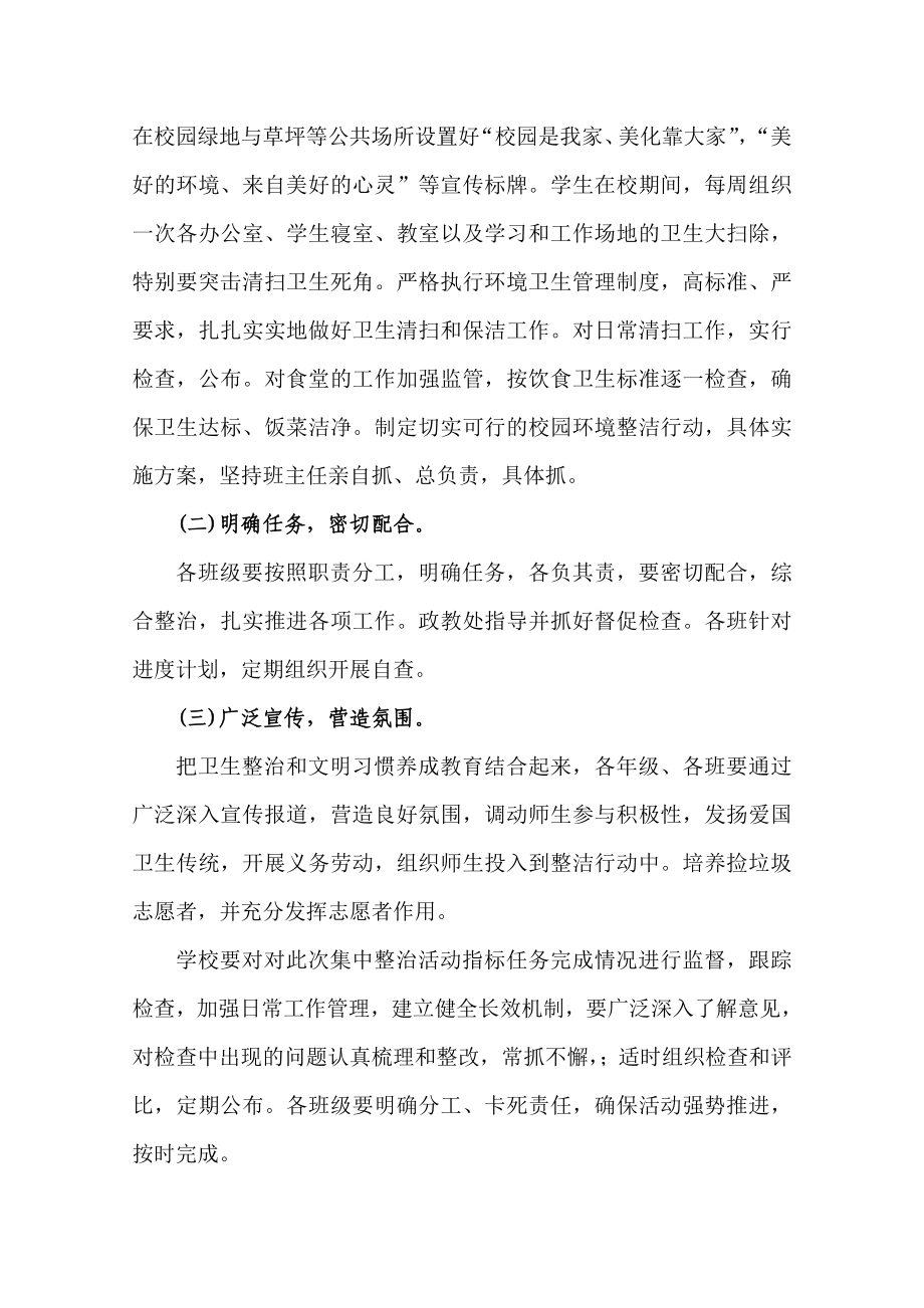 初级中学校校园环境标准化、规范化建设专项整治月活动方案.doc_第3页