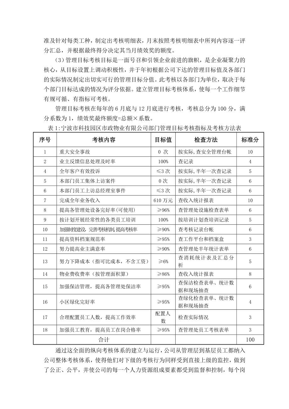 范文2：关于宁波科技园区市政物业有限公司绩效考核的调查.doc_第2页