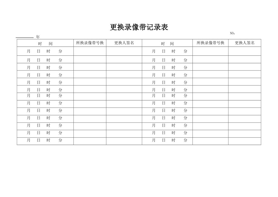 XX知名公司物业管理常用表格.doc_第1页