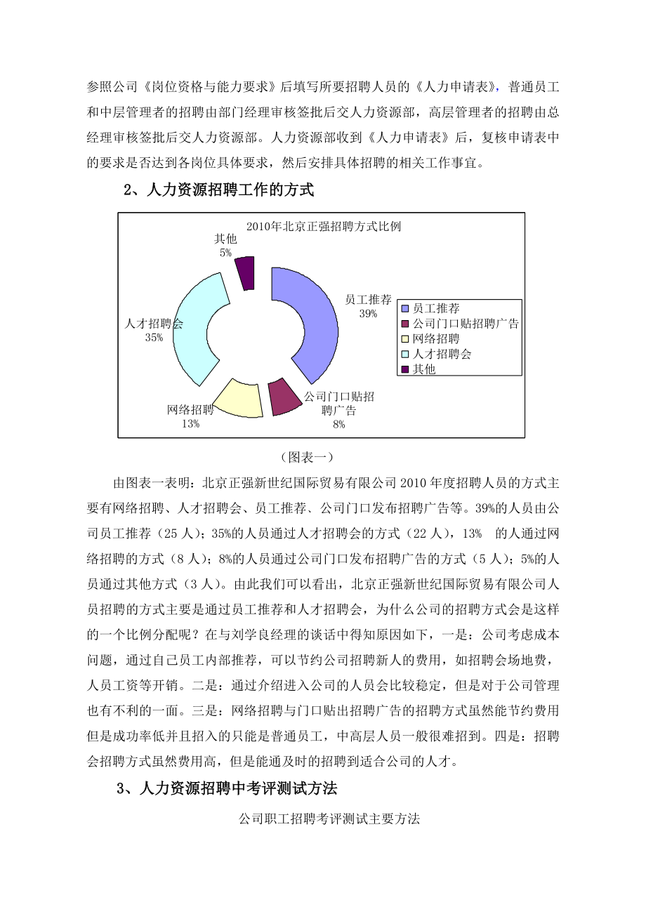 关于正强公司人力资源管理中招聘环节的调查报告.doc_第3页