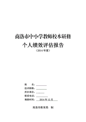 2905011167中小学教师个人校本研修绩效评估表.doc