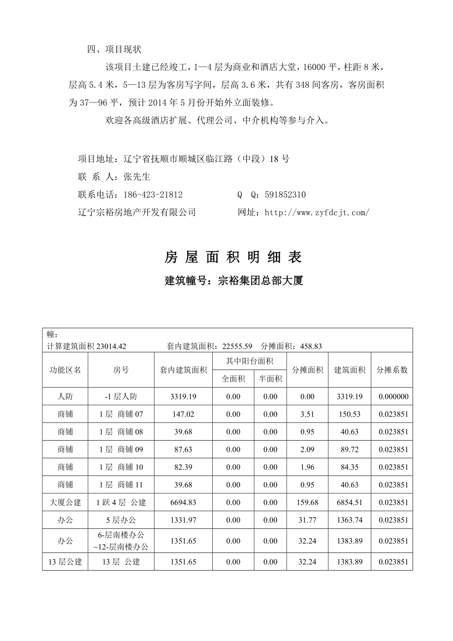 辽宁宗裕酒店大厦项目简报.doc_第2页