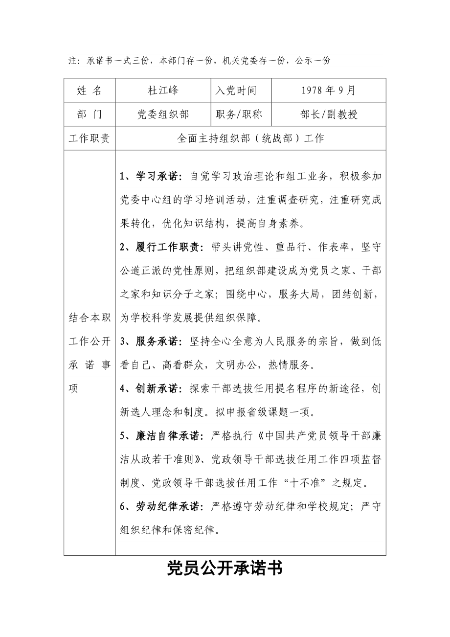 部门及党员公开承诺书 机关争创管理服务先锋团队目标承诺书.doc_第2页